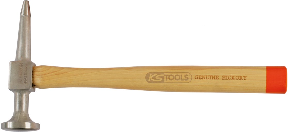 KS Tools 700.1489 Aluminium-Spitzhammer gewölbter Kopf, rund/spitz