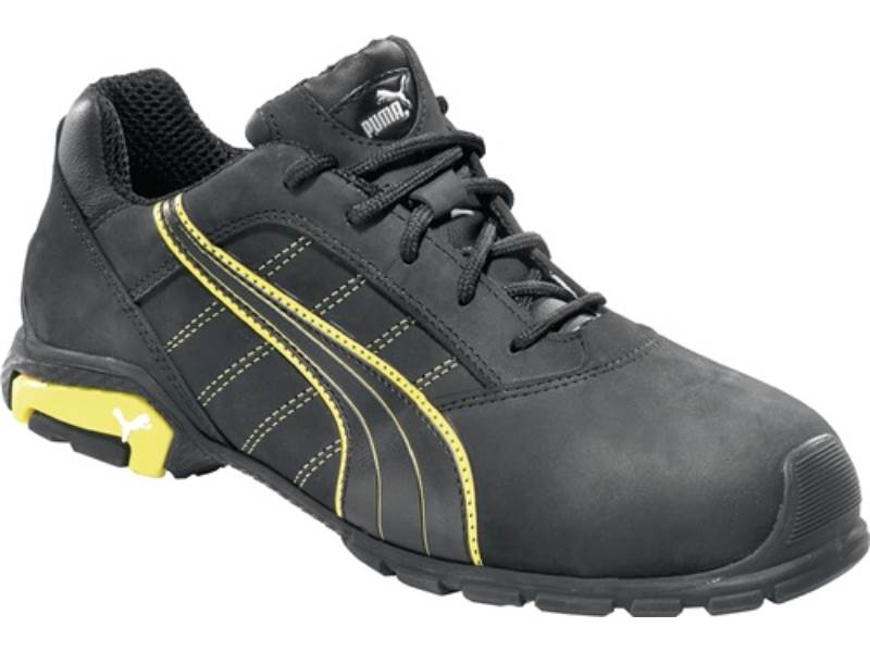 PUMA 642710263000045 Sicherheitsschuh Amsterdam Low Größe 45 W. 11 schwarz/gelb