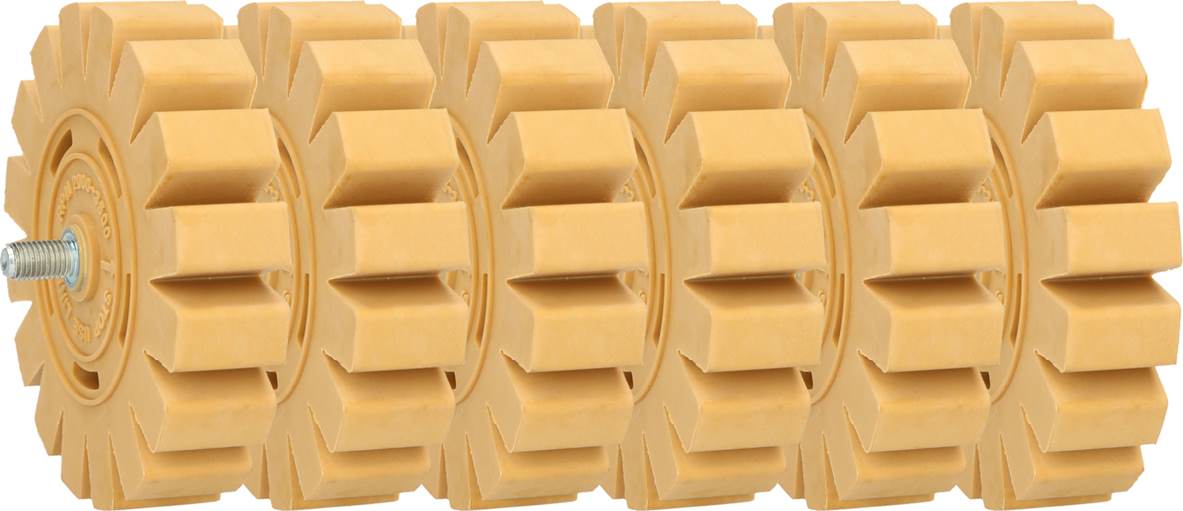 KS Tools 515.1366 Folienradierer mit Lamellen, 6er Pck