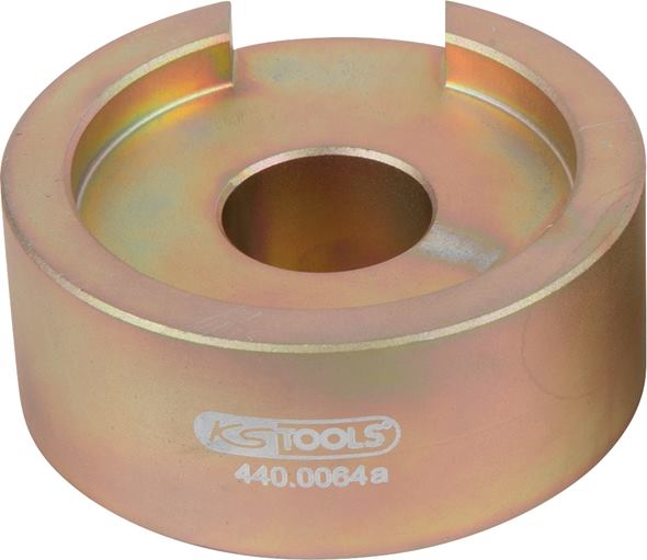 KS Tools 440.0064A Montage-Gegenhalteplatte VW / Audi / Seat / Skoda, Ø 64 mm