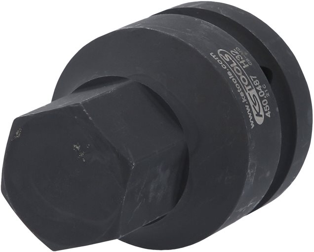 KS Tools 450.0487 1'' Kraft-Bit-Stecknuss Innensechskant, kurz, 32 mm