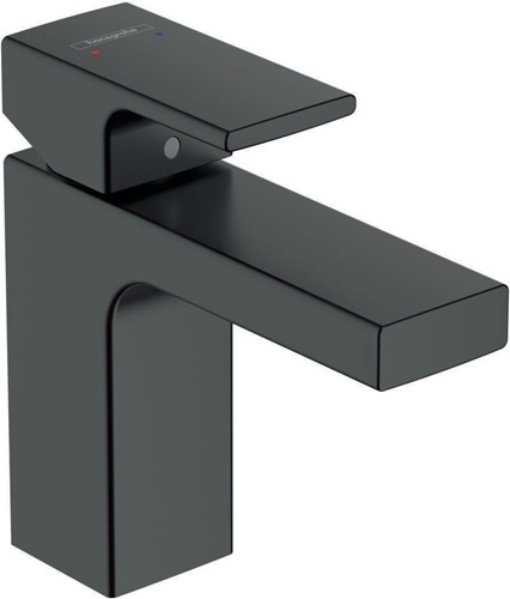 HANSGROHE 71561670 Einhebel-Waschtischmischer VERNIS Shape 100 mattschwarz  mit