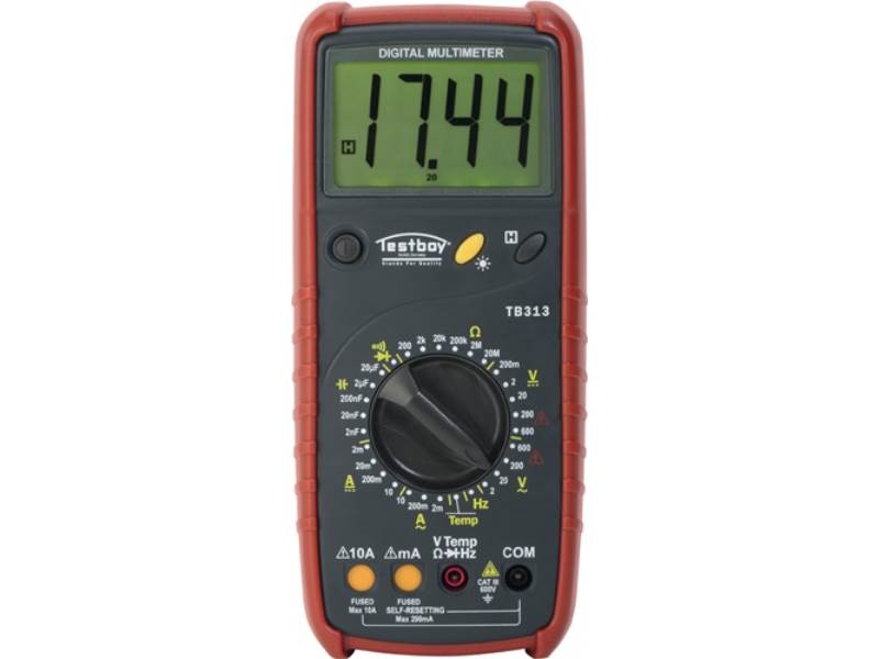 TESTBOY TB 313 Digitalmultimeter Testboy 313 0-600 V AC, 0-600 V DC RMS