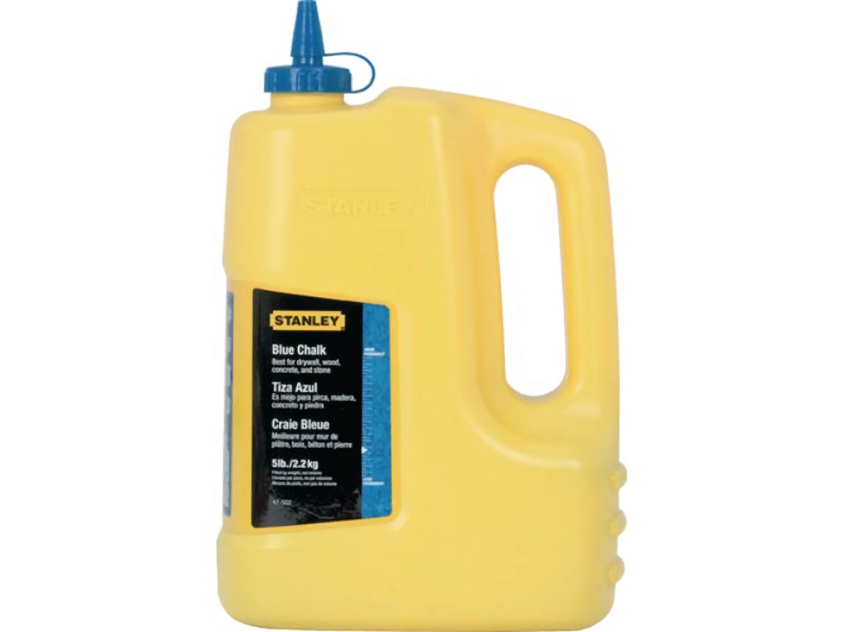 STANLEY 1-47-917 Schlagschnurkreide  1000 g blau wasserfest, schwer löslich Kuns