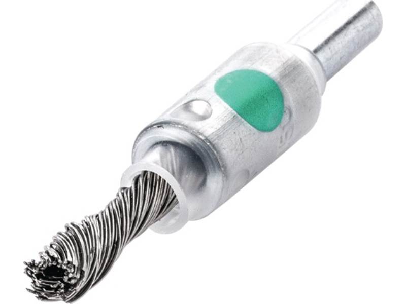 LESSMANN 451458 Pinselbürste  Ø 10 mm Schaft 6 mm Drahtstärke 0,25 mm VA 4500 mi