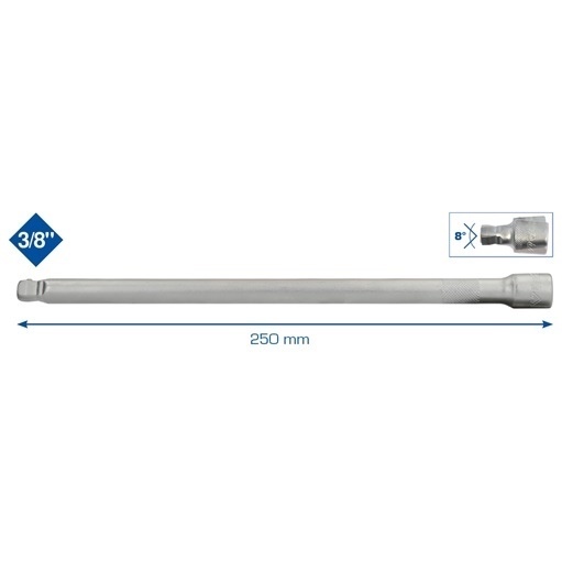 Brilliant Tools  BT021912 3/8'' Schwenkbare Verlängerung, 250mm
