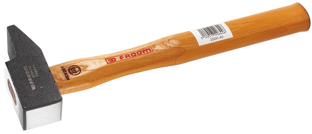 Facom 200H.42 Schlosserhammer mit Hickory-Stiel 42 mm