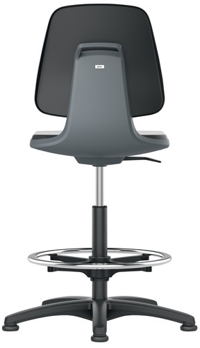 BIMOS 9121-2000-3285 Arbeitsdrehstuhl Labsit Bodengleiter + Fußring Sitzschale a