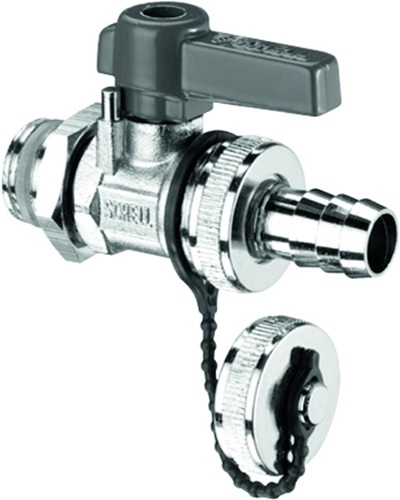 SCHELL 139940099 F+E-Kugelhahn mit Hebelgriff  ASAG, Schlauchverschraubung, 16 b