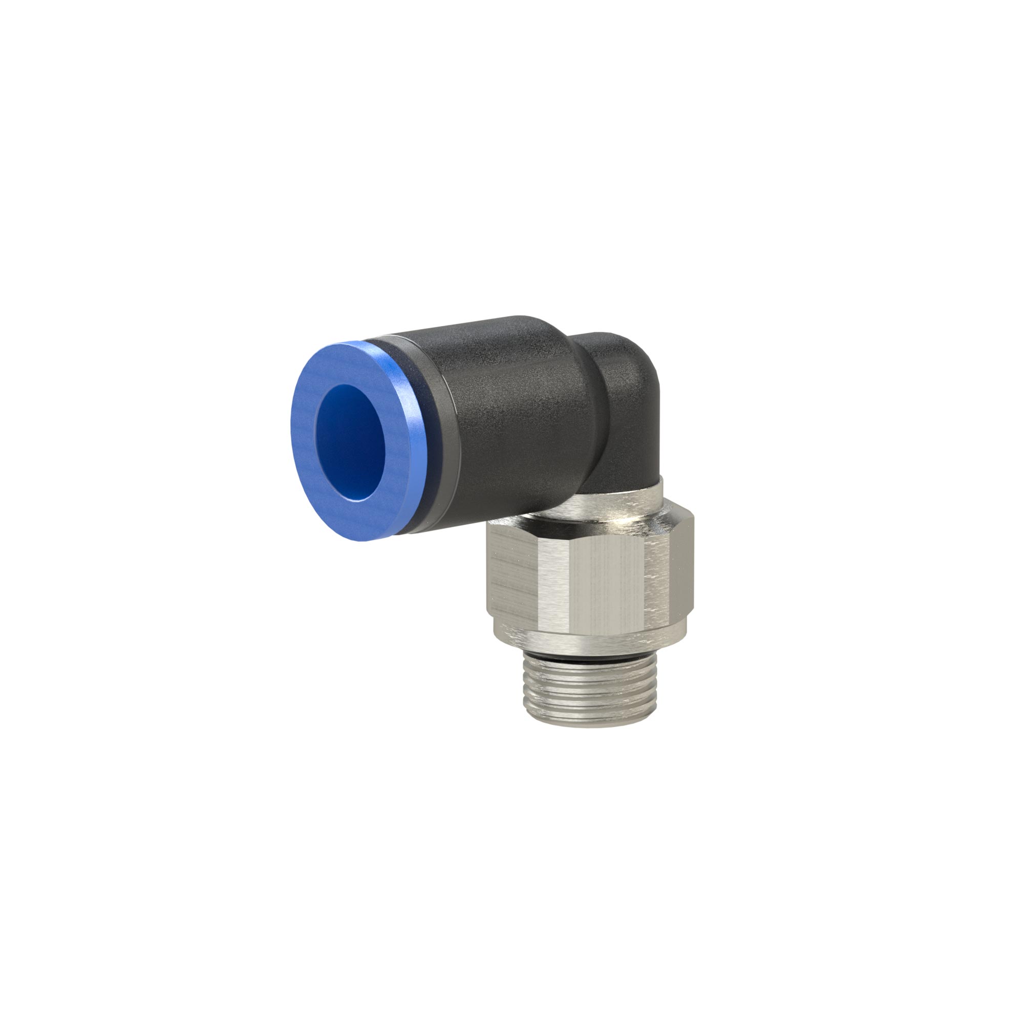 RIEGLER 109272 L-Steckverschraubung Blaue Serie Außengewinde G 3/8 '' SW 20 mm m