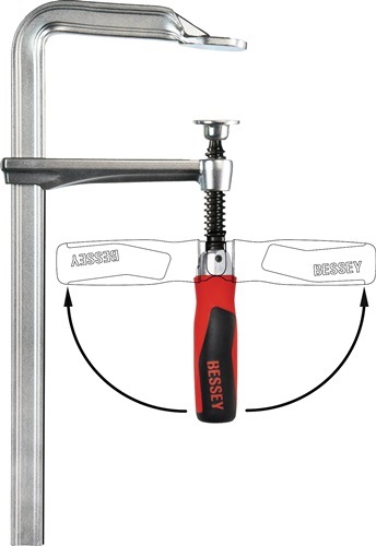 Bessey GZ25KG Ganzstahlschraubzwinge GZ-KG Spannweite 250 mm Ausladung 120 mm 2-