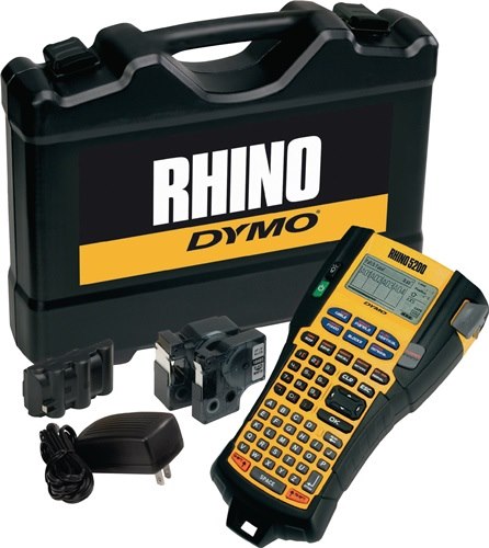 DYMO S0841400 Beschriftungsgerät Rhino 5200 Schriftbandbreiten 6, 9, 12, 19 mm