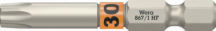 WERA 05060510001 Bit 867 TORX® HF 1/4 ? TX 30 Länge 50 mm mit Farbleitsystem