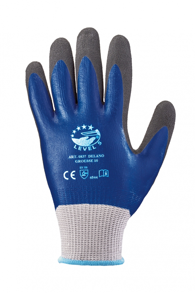 Gr .10 *DELANO* STRONGHAND® HANDSCHUHE grau *DELANO* STRONGHAND® GLOVES