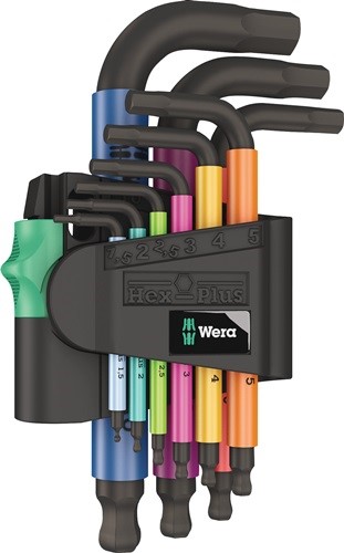 WERA 05133164001 Winkelschraubendreher-Satz 950/9 9-teilig Kunststoffhalter SW 1