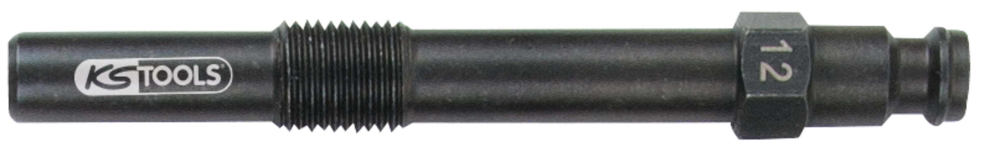 KS Tools 150.3673 Glühkerzen Adapter, M10x1,0 mit Außengewinde, Länge 83 mm