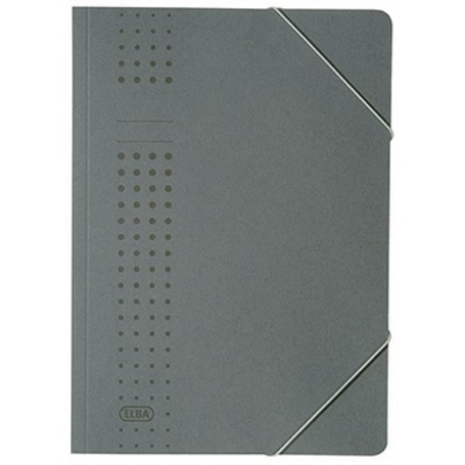 ELBA Eckspanner chic 400010101 DIN A4 150Bl. Karton anthrazit