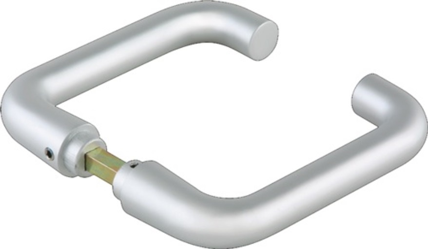 DORMA-GLAS 81030115799 Glastürdrückerpaar Rundform Leichtmetall niro eloxiert fü