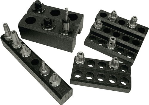 Werkzeugträger SK40 aus Polypropylen Modul 6er Breite 595 x Tiefe 90 x Höhe 10