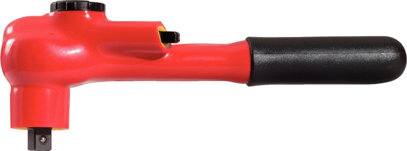 KS Tools 117.3800 3/8'' Umschaltknarre mit Schutzisolierung mit Verriegelungsmec