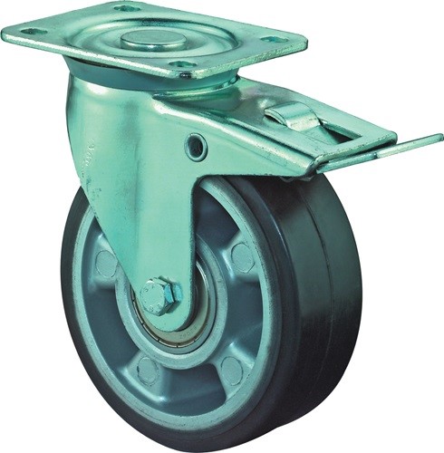 BS ROLLEN LB520.B80.125 Schwerlastlenkrolle  Rad-Ø 125 mm Tragfähigkeit 200 kg T