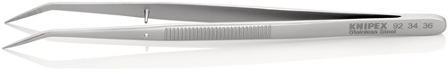 KNIPEX 92 34 36 Präzisionspinzette  Länge 155 mm 45Grad gewinkelt vernickelt