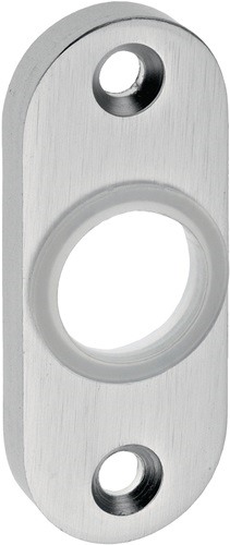 EDI Drückerrosette 3392/0000 Aluminium F1 Schildstärke 8 mm rund oval