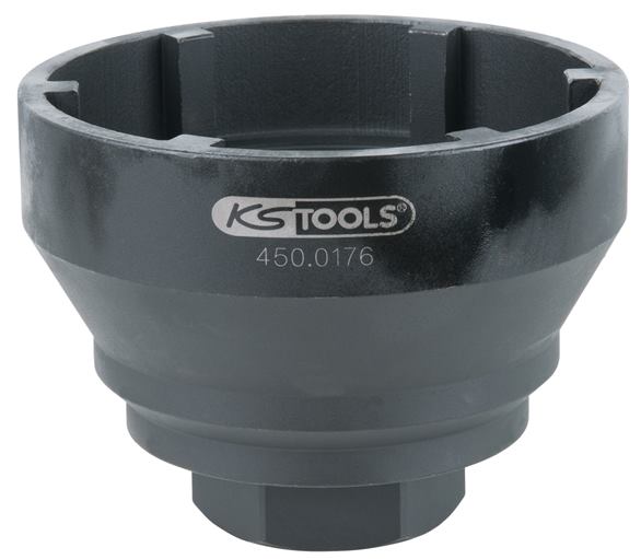 KS Tools 450.0176 3/4'' Nutmuttern-Schlüssel mit 6 Zapfen, 133-145mm