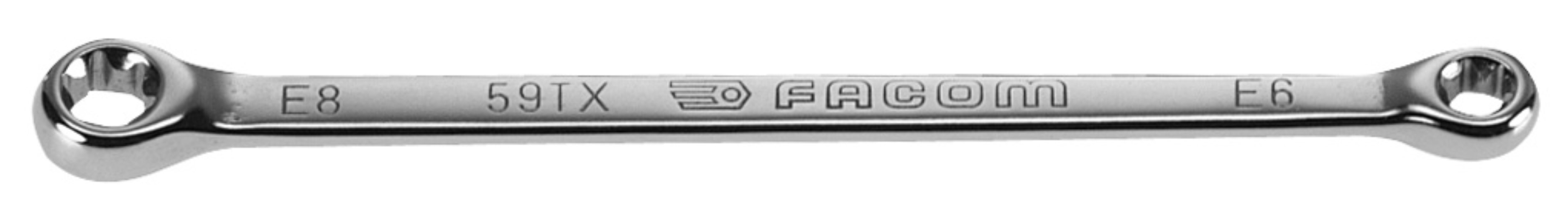 Facom 59TX.14X18 Doppelringschluessel gerade Torx E14xE18