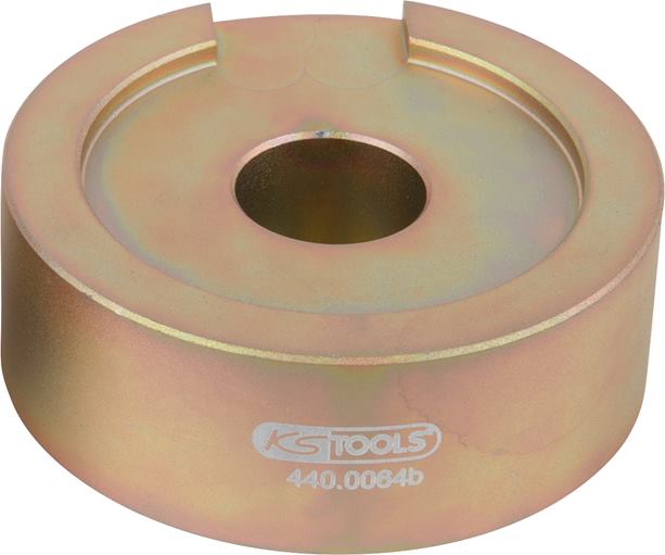 KS Tools 440.0064B Montage-Gegenhalteplatte VW / Audi / Seat / Skoda, Ø 72 mm
