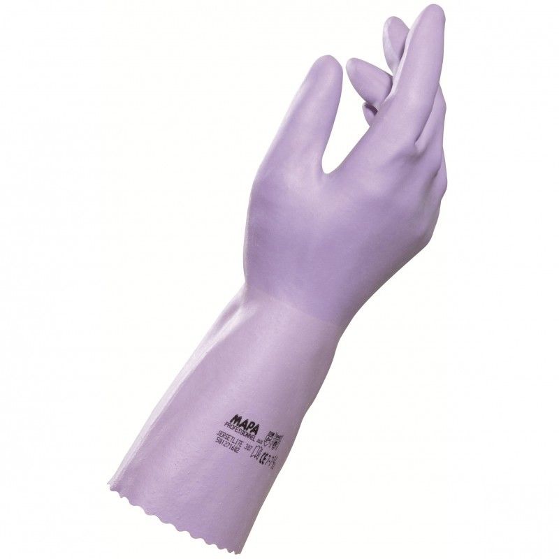 Mapa 307 Jersette (ex: JERSETLITE) Gr.9 Handschuh Naturlatex, blass lila