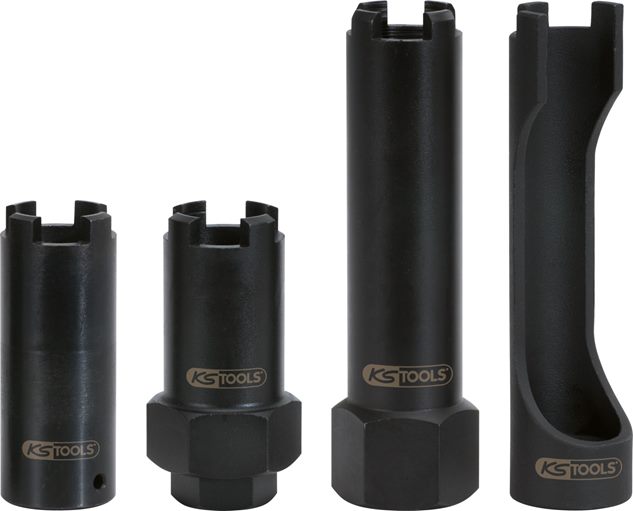 KS Tools 455.0000 Druckschrauben-Zapfenstecknuss-Satz, 4-tlg.