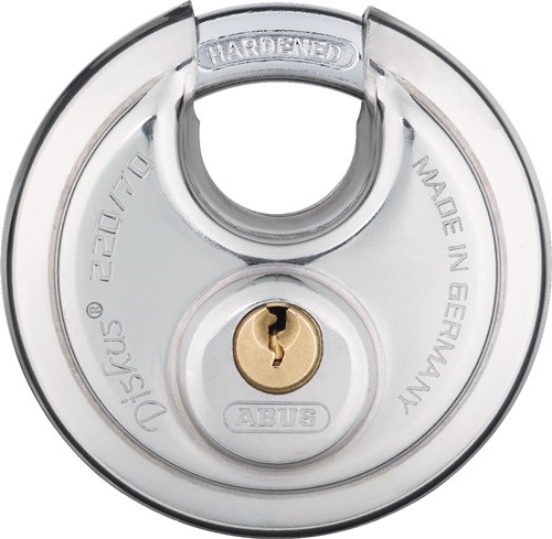 ABUS 82395 4 Zylindervorhangschloss 220/70 Schlosskörperbreite 70 mm Edelstahl