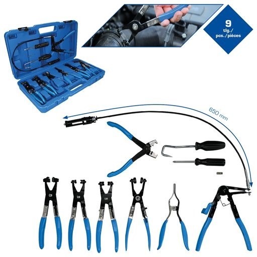 Brilliant Tools  BT521000 Schlauchschellenzangen-Satz, 9-tlg.