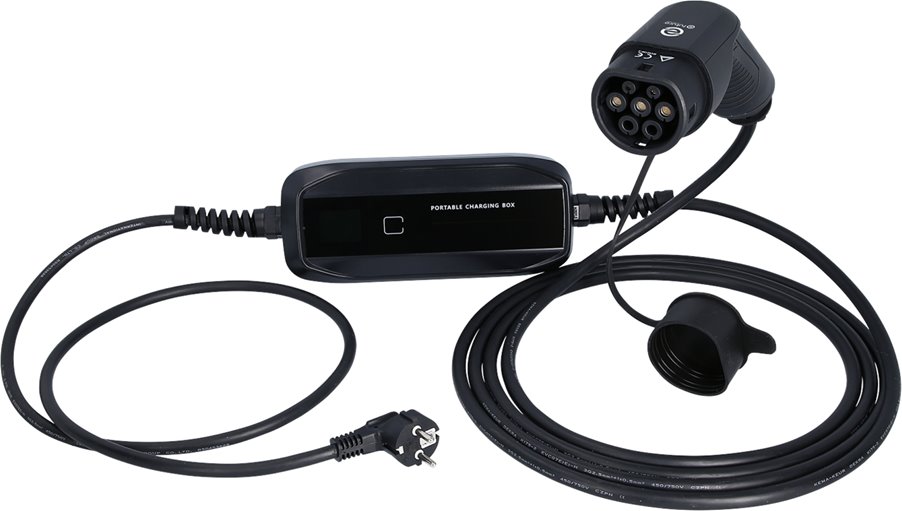 KS-Tools 117.7610 efuturo mobile Ladestation mit Typ 2 Ladekabel, 1 Phase, bis z