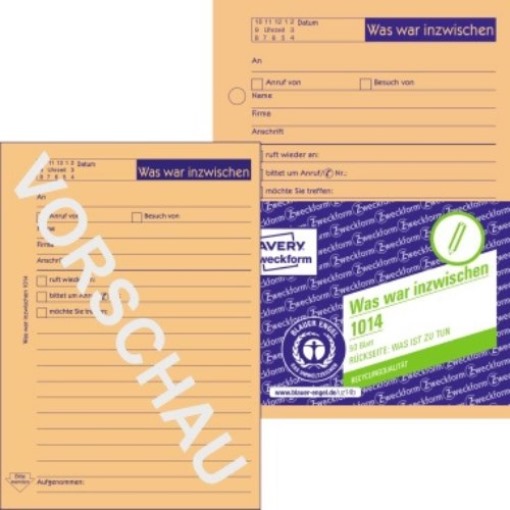 Avery Zweckform Notizblock 1014 DIN A6 Abheftlochung 50Bl. orange