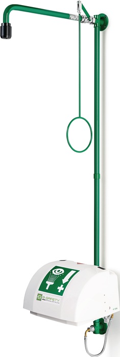 B-SAFETY BR868085 Notdusche ClassicLine mit zwei Brauseköpfen Wandmontage Anschl