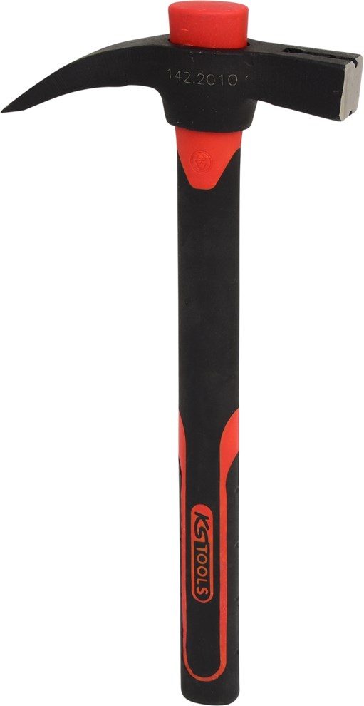 KS Tools 142.2010 Klauenhammer mit Fiberglasstiel, 700g