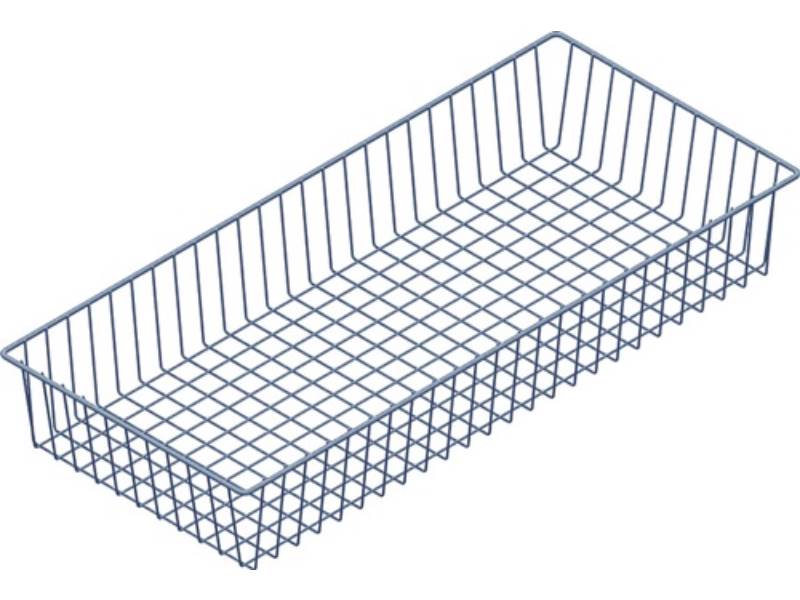 ALFER ALUMINIUM 10705-00003 Drahtkorb  Höhe 120 mm Breite 800 mm Tiefe 350 mm we