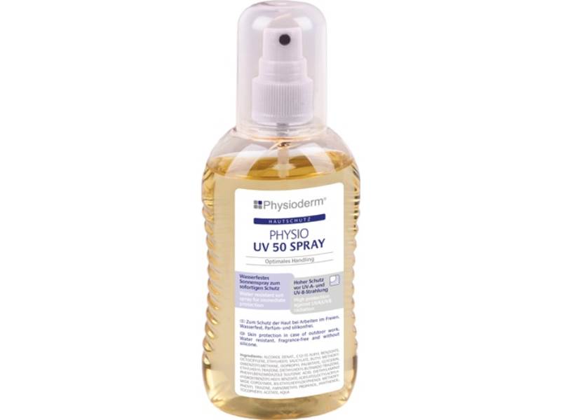 PHYSIODERM 14286001 Hautschutzspray PHYSIO UV 50 SPRAY 200 ml extra wasserfest,