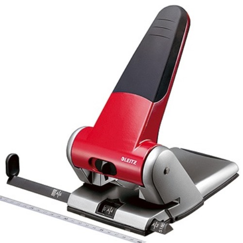 Leitz Registraturlocher 51800025 max. 65Blatt Aluminium rot