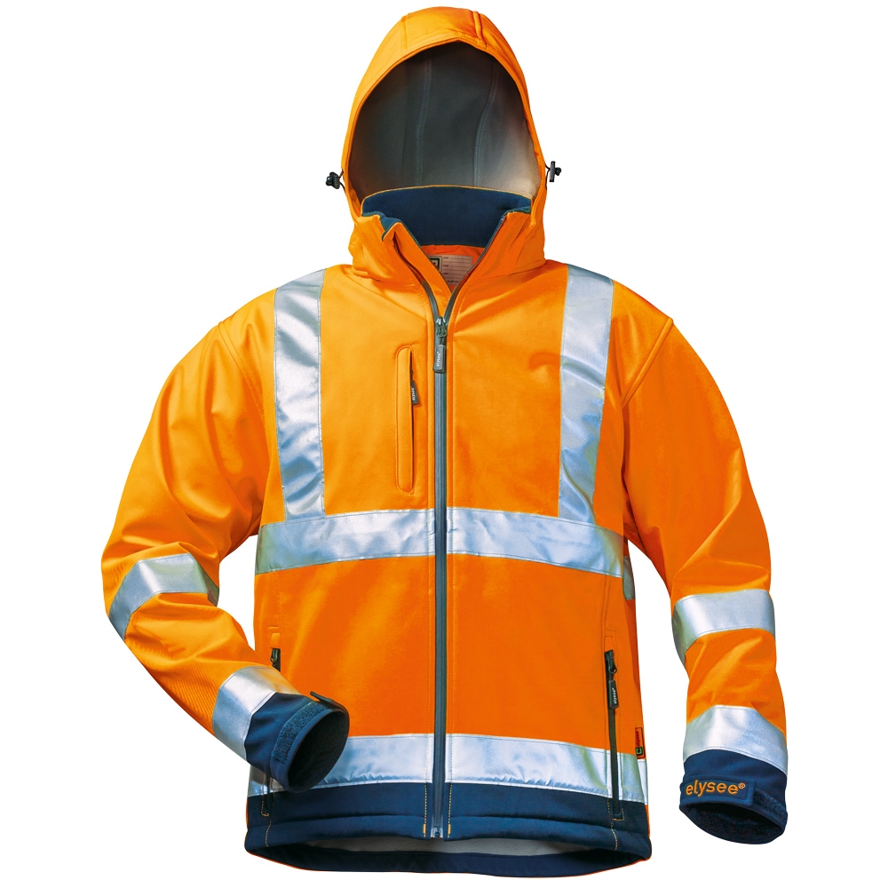Gr .XL (58/60) *BILL* WARNSCHUTZ-SOFTSHELLJACKE orange *BILL* Softshell jacket