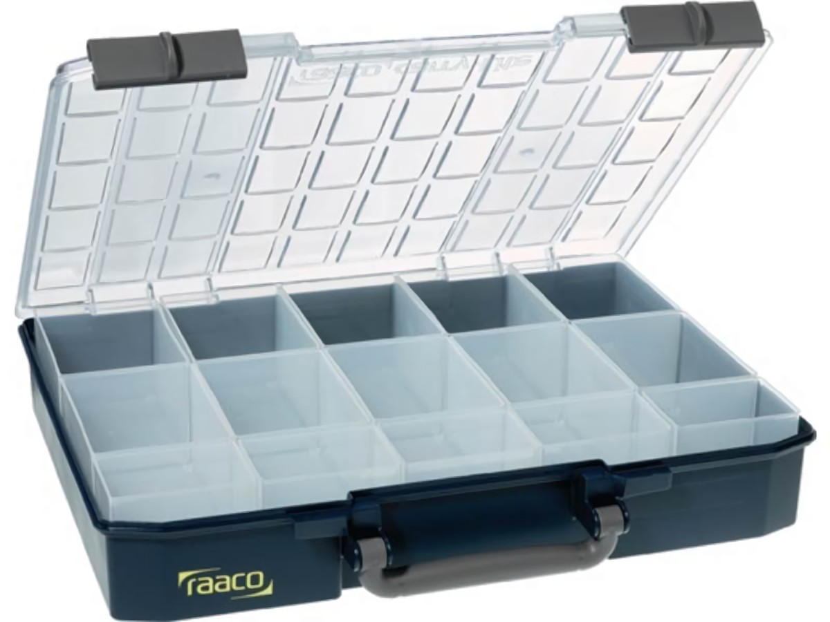 RAACO 136310 Sortimentskasten Carry Lite B415xT330xH80mm 15 Fächer