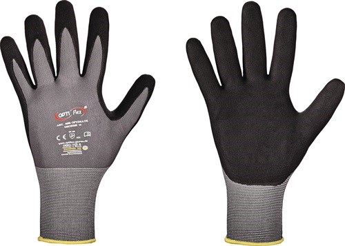 OPTIFLEX 0680-06H Handschuhe OPTIMATE Größe 6 grau/schwarz EN 420, EN 388 PSA-Ka
