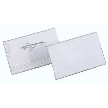 DURABLE Namensschild 800819 40x75mm Kunststoff tr 100 St./Pack.