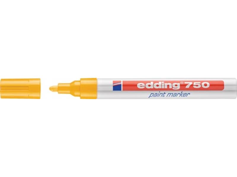 EDDING 4-750005 Lackmarker 750 gelb Strichbreite 2-4 mm Rundspitze