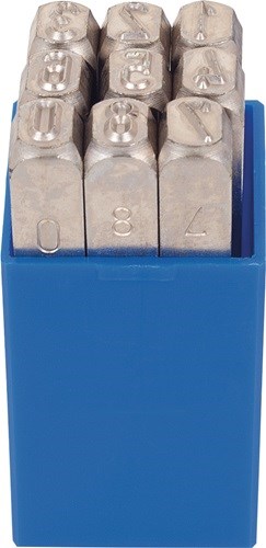 KUKKO 330-006 Schlagzahlen-Satz 330 9-teilig Zahlen 0 - 9 Schrifthöhe 6 mm in Ku