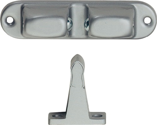 KWS 105502 Türfeststeller 1055.02 Aluminium/Stahl silberfarbig lackiert  Wandmon