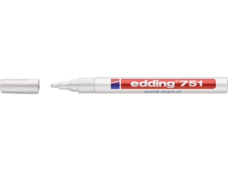 EDDING 4-751049 Lackmarker 751 weiß Strichbreite 1-2 mm Rundspitze