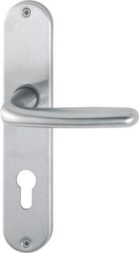 HOPPE 2423699 Langschildgarnitur Cardiff E1850Z/302 Edelstahl F69 PZ 72 mm DIN l